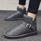 Damen elegante kurze Stiefel mit verstellbarem Riemen R&B