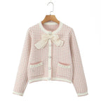 Damen Cardigan mit dekorativen Details und charmantem Schalkragen R&B