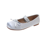 Damen elegante Ballerinas mit verstellbarem Riemen und Schleifenverzierung R&B