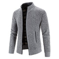 Herren Strickjacke mit modernem Stehkragen und Noppenstruktur R&B