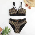 Damen Triangel-Bikini mit elegantem Schnitt und modischen Akzenten R&B