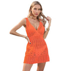 Damen luftiges Häkel-Sommerkleid R&B