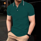 Herren Poloshirt mit modernem Kragen und sportlichem Schnitt