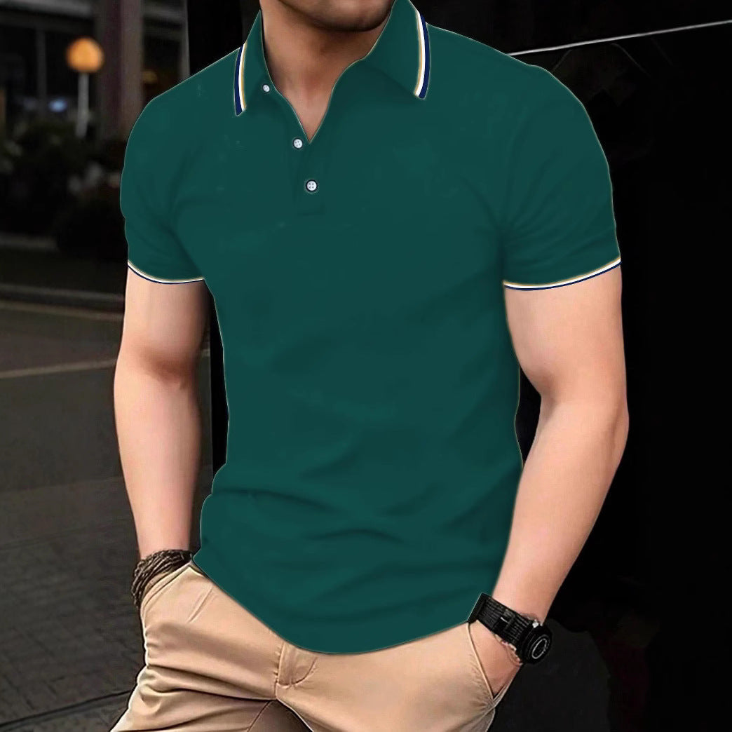 Herren Poloshirt mit modernem Kragen und sportlichem Schnitt