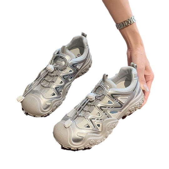 Damen Sportliche Sneakers mit atmungsaktiver Mesh-Oberfläche und rutschfester Sohle R&B