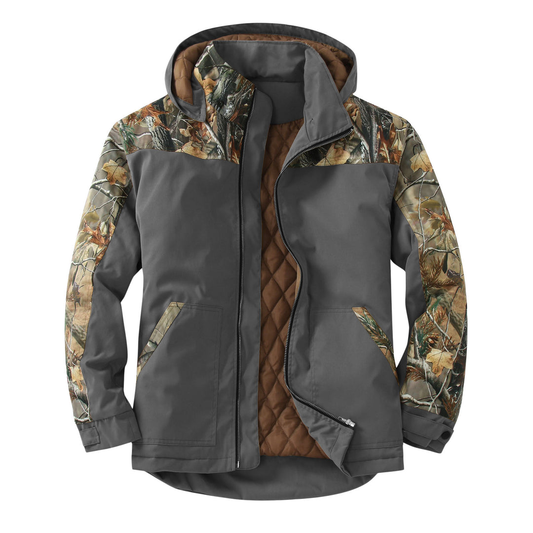 Damen wetterfeste Outdoorjacke mit vielseitigem Camouflage-Design R&B