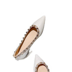 Damen spitze Ballerinas mit eleganter Nietenverzierung R&B
