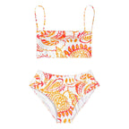 Damen Triangel-Bikini-Set mit verstellbaren Trägern und modischem Muster R&B