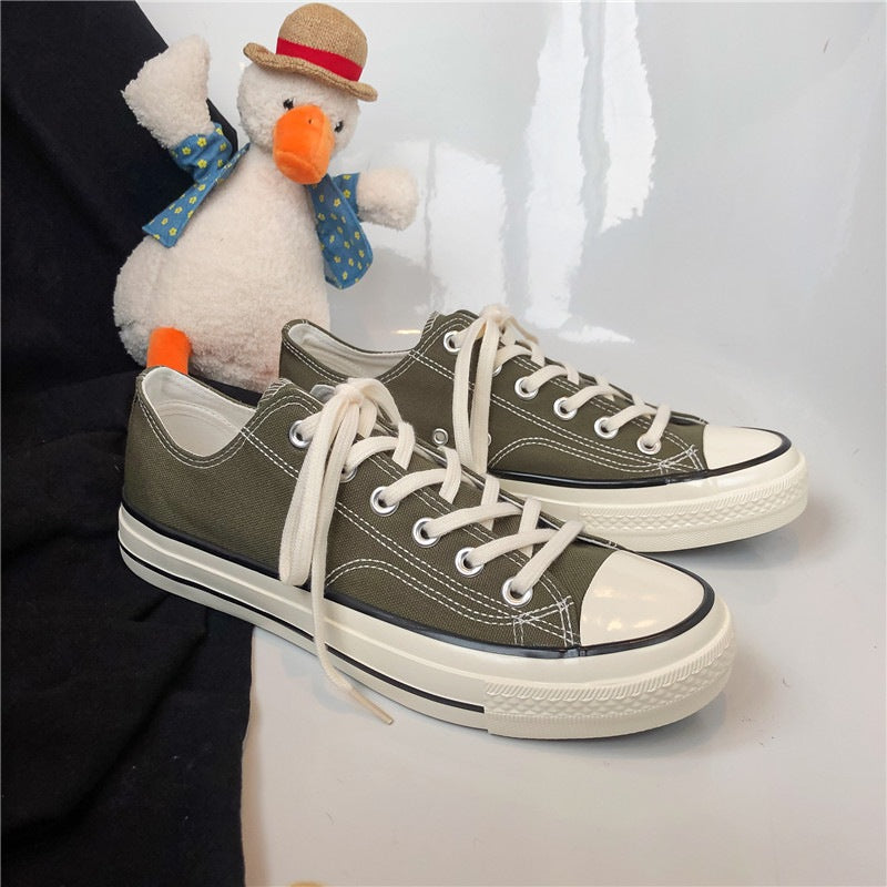 Damen Leichte Canvas-Sneaker mit rutschfester Sohle R&B