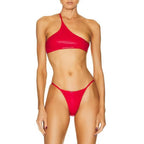 Damen asymmetrischer Bikini mit zartem Schnitt und minimalistischem Design R&B