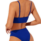 Damen Hochgeschnittener Bikini mit stylishen Cut-Outs
