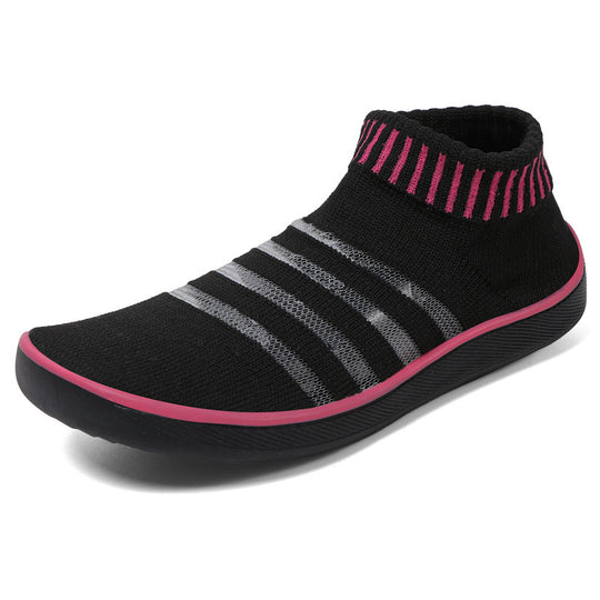 Damen atmungsaktive Sport-Sneaker mit elastischem Schaft und rutschfester Sohle R&B