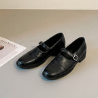 Damen Elegante Mokassins mit dekorativem Riemchen