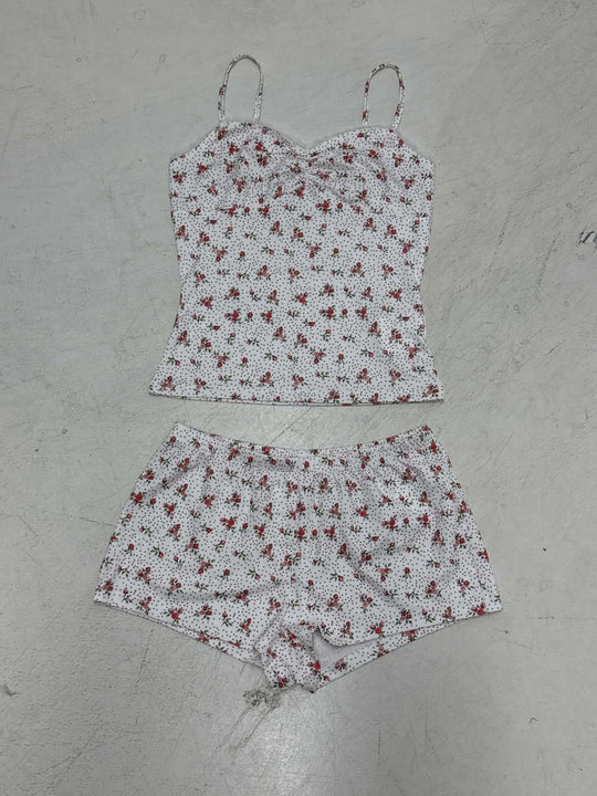 Damen Schlafanzug-Set mit verspieltem Blumenmuster und komfortablem Schnitt R&B