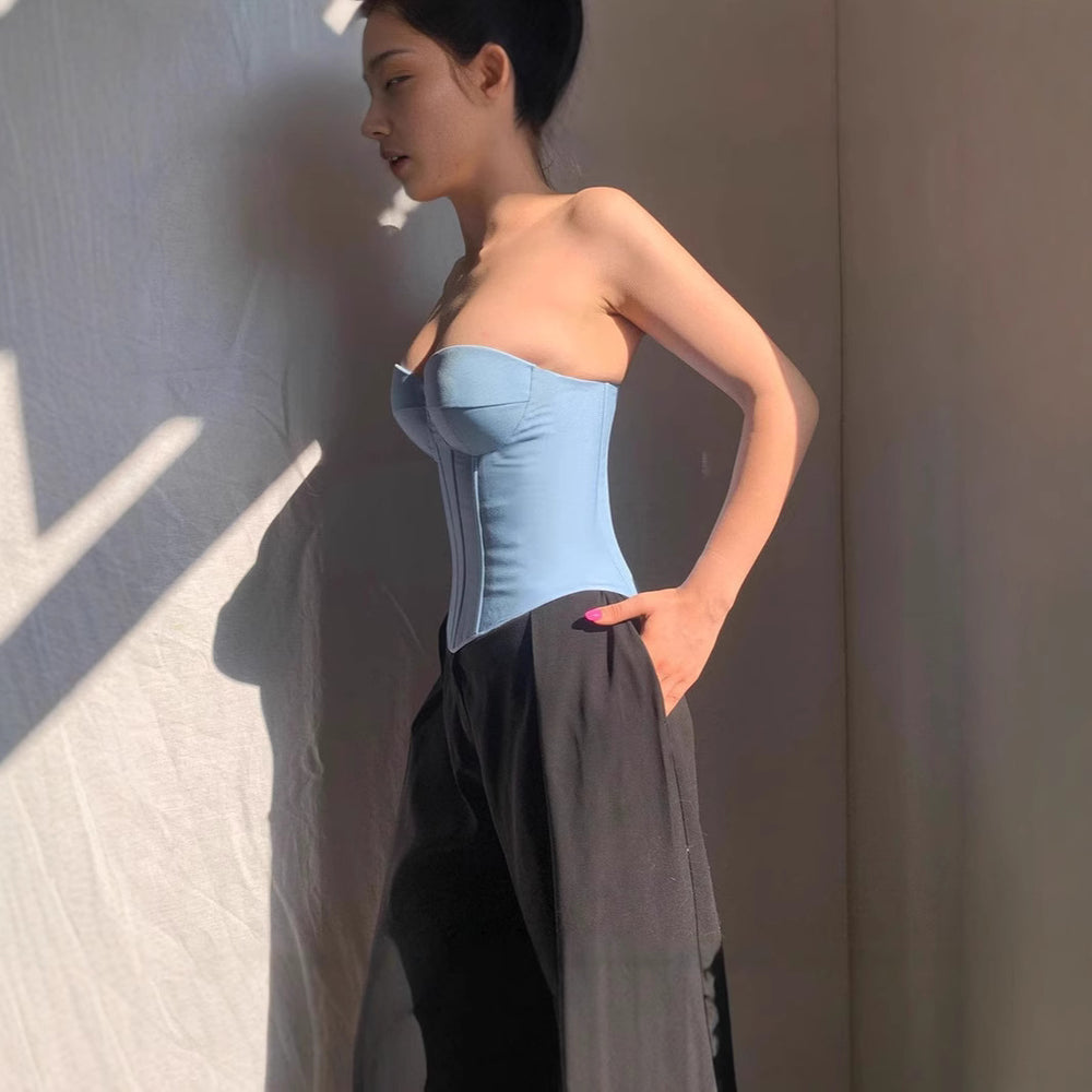 Damen Korsettoberteil mit verstärktem Bustier R&B