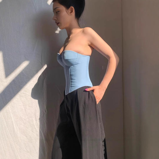 Damen Korsettoberteil mit verstärktem Bustier R&B