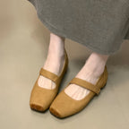 Damen Ballerinas mit elastischem Riemchen und komfortablem Fußbett R&B