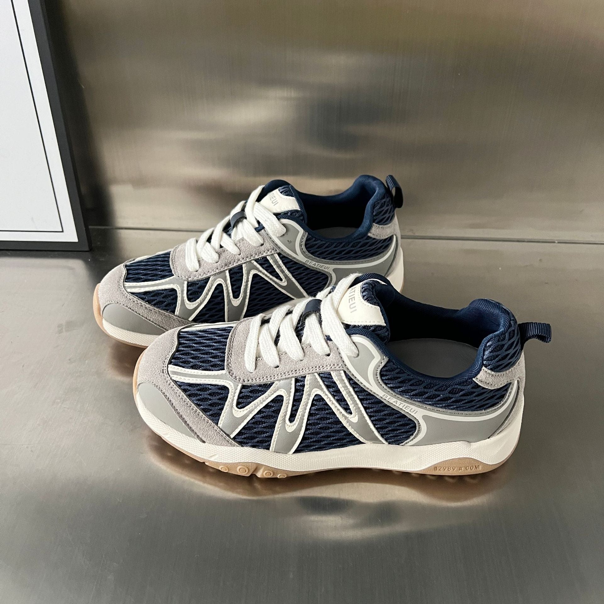Damen Sportliche Lauf-Sneaker mit flexiblem Mesh und rutschfester Sohle R&B