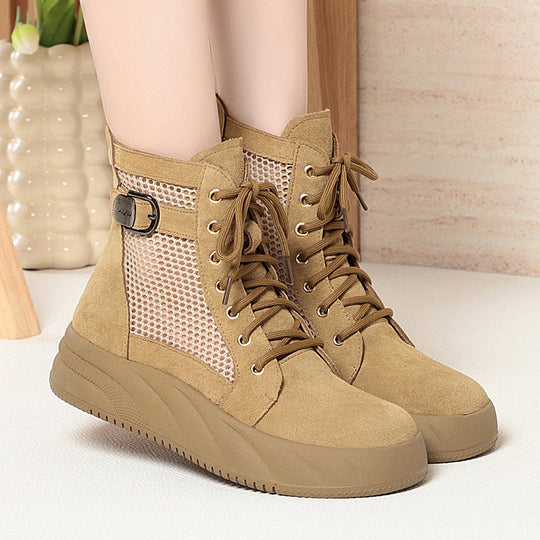 Damen Sportliche Sneakers mit atmungsaktiver Netzstruktur und flexibel dämpfendem Sohlenbereich R&B