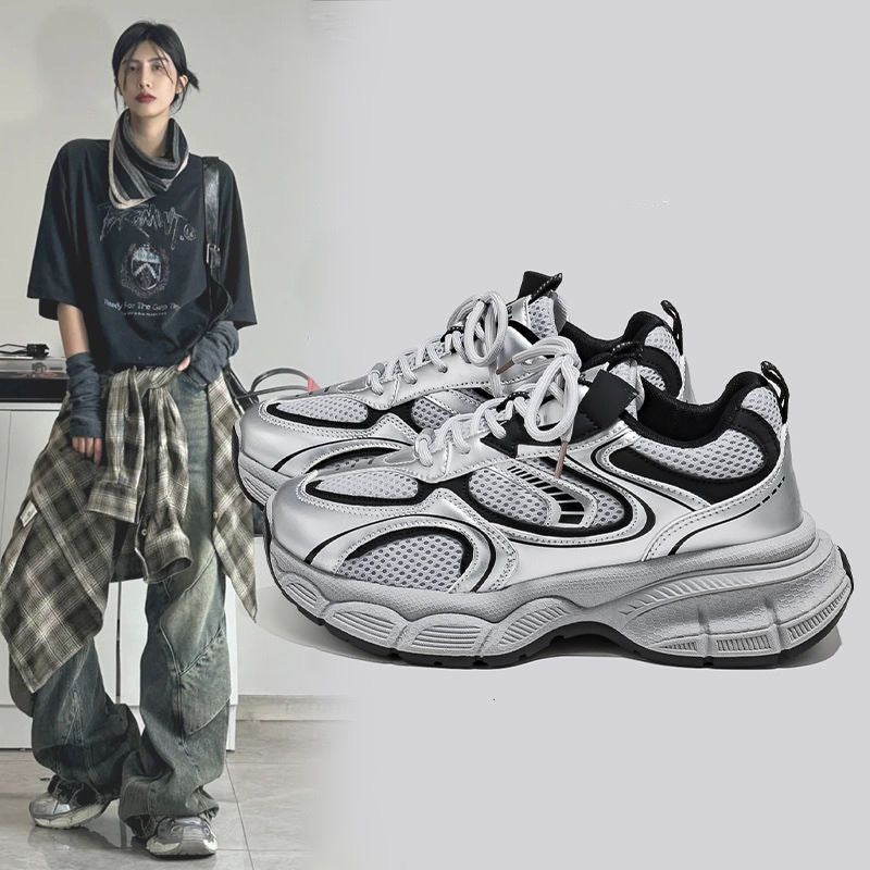 Damen Sportliche Lauf-Sneaker mit rutschfester Sohle und atmungsaktivem Obermaterial R&B