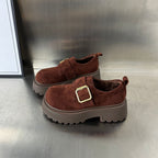 Damen Komfortable Chunky Clogs mit luxuriösem Schnallenverschluss R&B