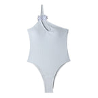 Damen Sportlicher Spitzen-Badeanzug mit floralem Detail R&B