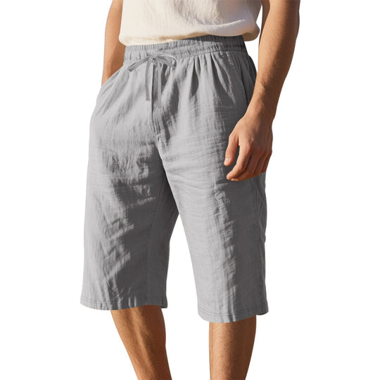 Herren leichte Freizeithose mit elastischem Bund und praktischen Taschen R&B