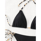 Damen Triangel-Bikini-Set mit verstellbaren BindR&Bändern und elegantem Höschen R&B