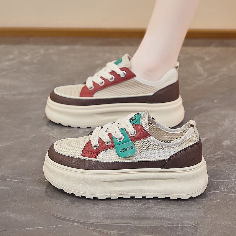 Damen Sneaker mit dicker Profilsohle und atmungsaktivem Obermaterial R&B