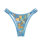 Damen Trendiger Unterteil-Bikini mit geometrischem Muster R&B