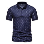 Herren Polohemd mit stilvollem Allover-Muster