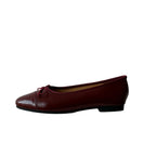Damen Ballerinas mit schimmerndem Obermaterial und dekorativer Schleife R&B