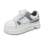 Damen Sportliche Sneakers mit dämpfender Plateausohle und atmungsaktiven Einsätzen
