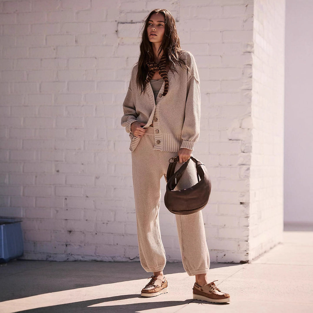 Damen lässige Oversize-Jacke mit funktionalen Taschen und zarten Knopfdetails R&B