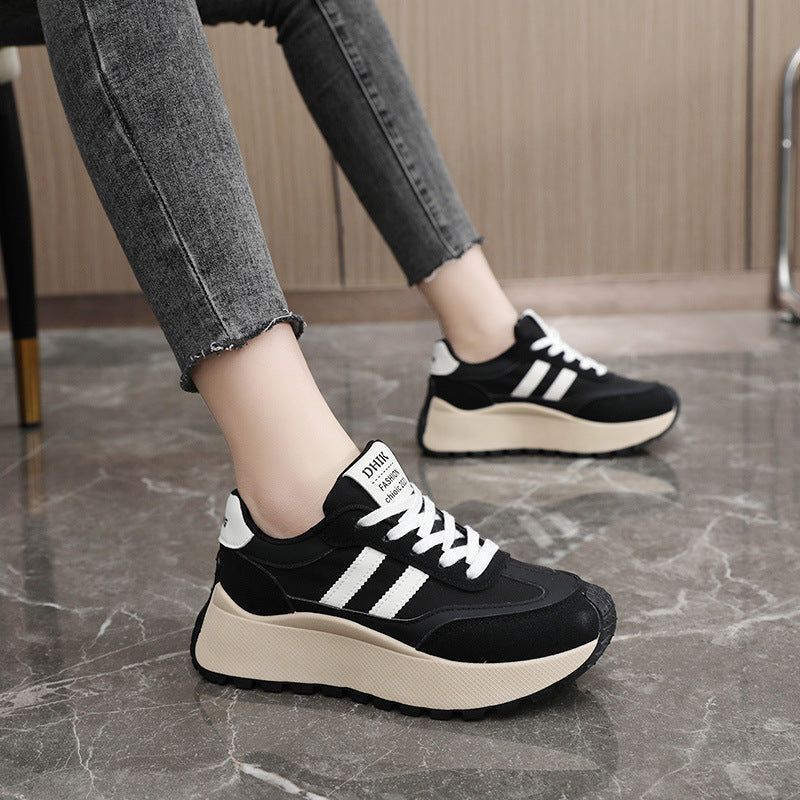 Damen Plateau Sneakers mit ergonomischem Dämpfungssystem und modischem Design R&B