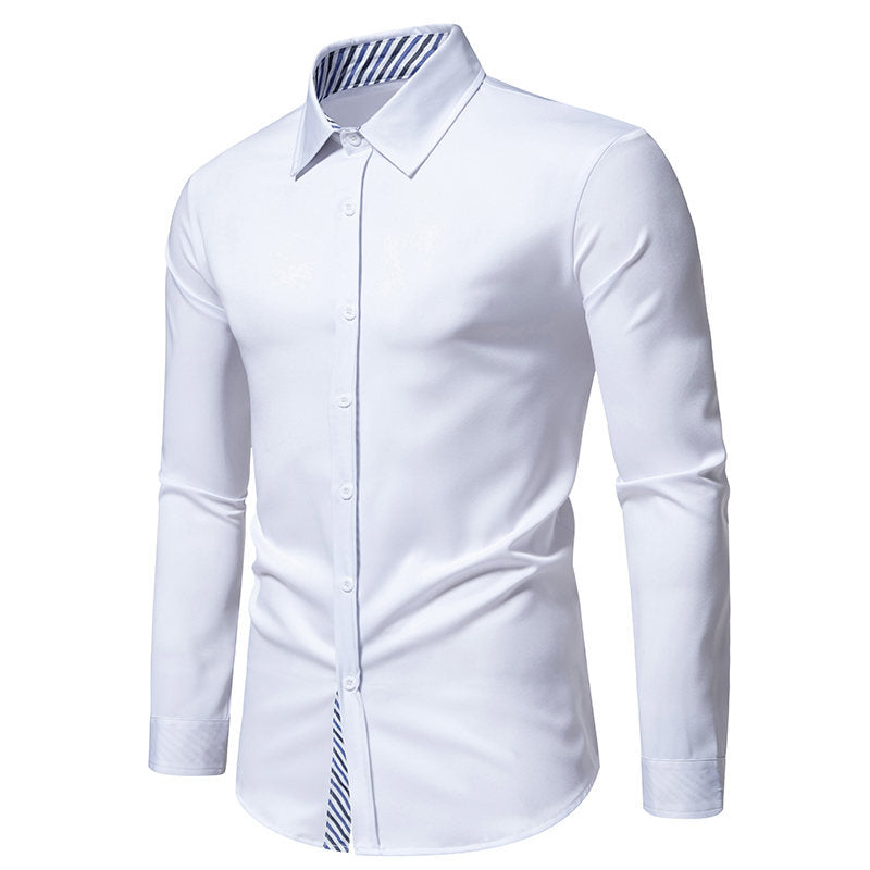 Herren LANGARMHEMD MIT MODERNEM STREIFENDESIGN R&B