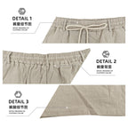Herren nan knielange leichte Funktionsshorts mit Elastikbund, Kordelzug und tiefen Eingrifftaschen R&B