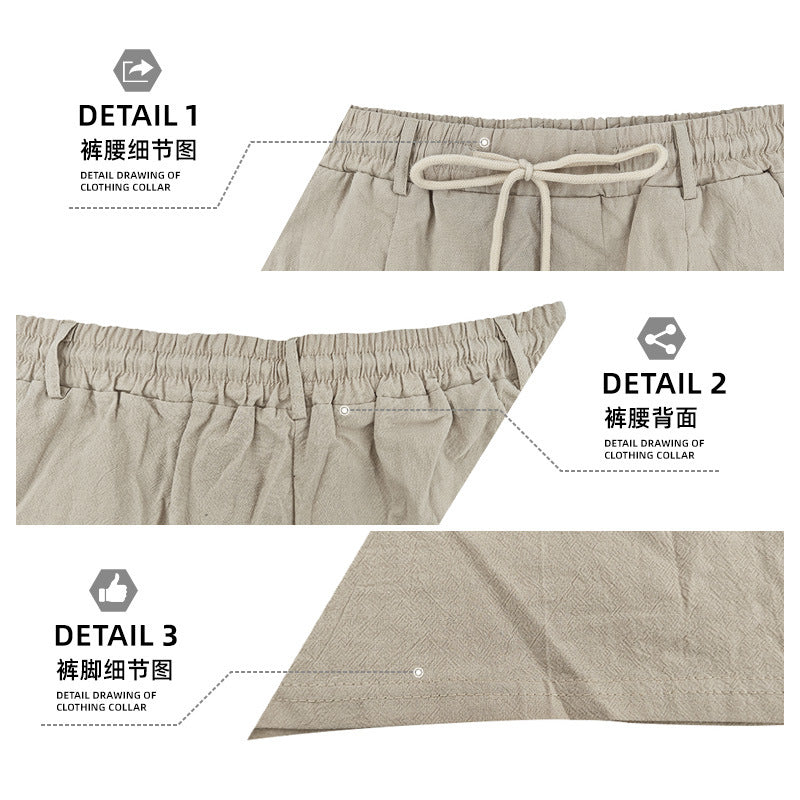 Herren nan knielange leichte Funktionsshorts mit Elastikbund, Kordelzug und tiefen Eingrifftaschen R&B