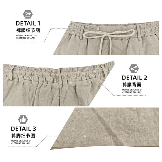 Herren nan knielange leichte Funktionsshorts mit Elastikbund, Kordelzug und tiefen Eingrifftaschen R&B