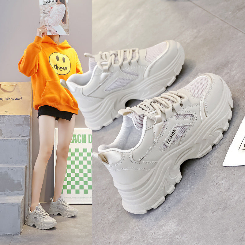 Damen Chunky Sneakers mit hochdämpfender Sohle und atmungsaktiver Oberseite R&B