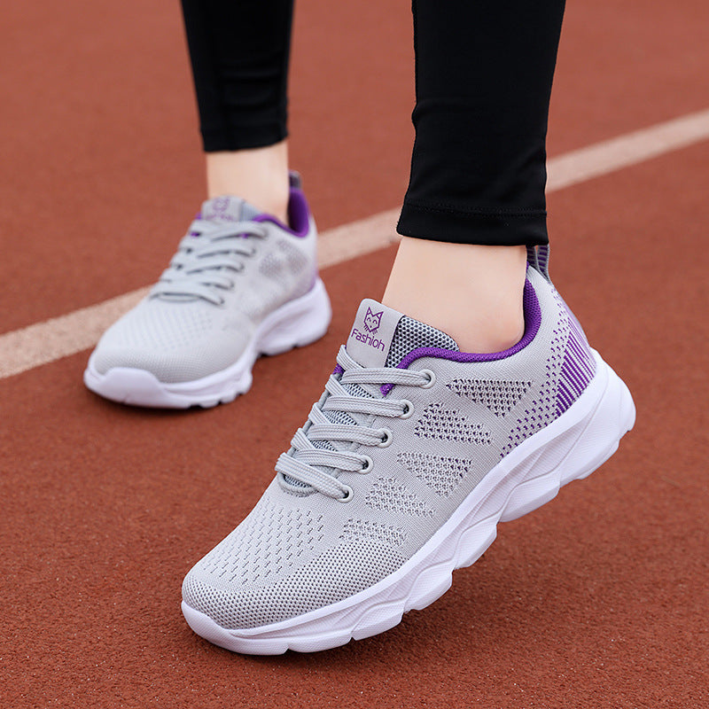 Damen Leichte und flexible Sportsneaker mit atmungsaktivem Obermaterial