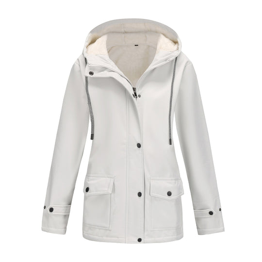 Damen Kapuzenjacke mit weichem Fleece-Futter R&B