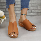 Damen Exklusive Slip-On Pantoletten mit modischem Schnitt und atmungsaktivem Obermaterial