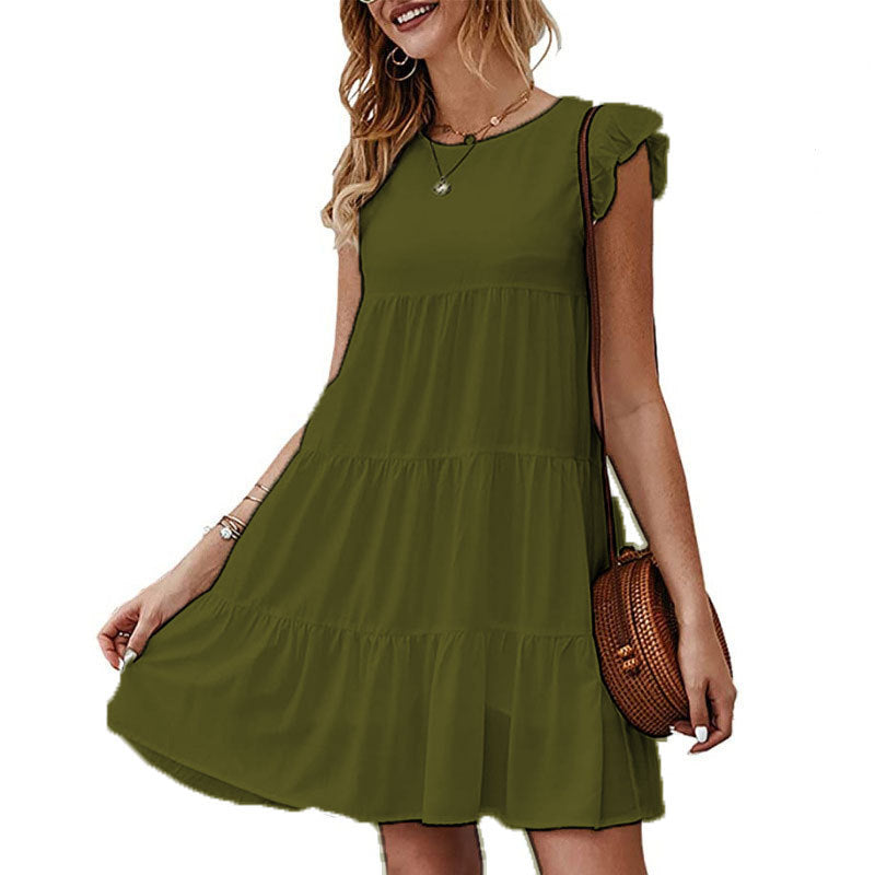 Damen Freizeitkleid mit Volant-Detail und schickem Schnitt R&B