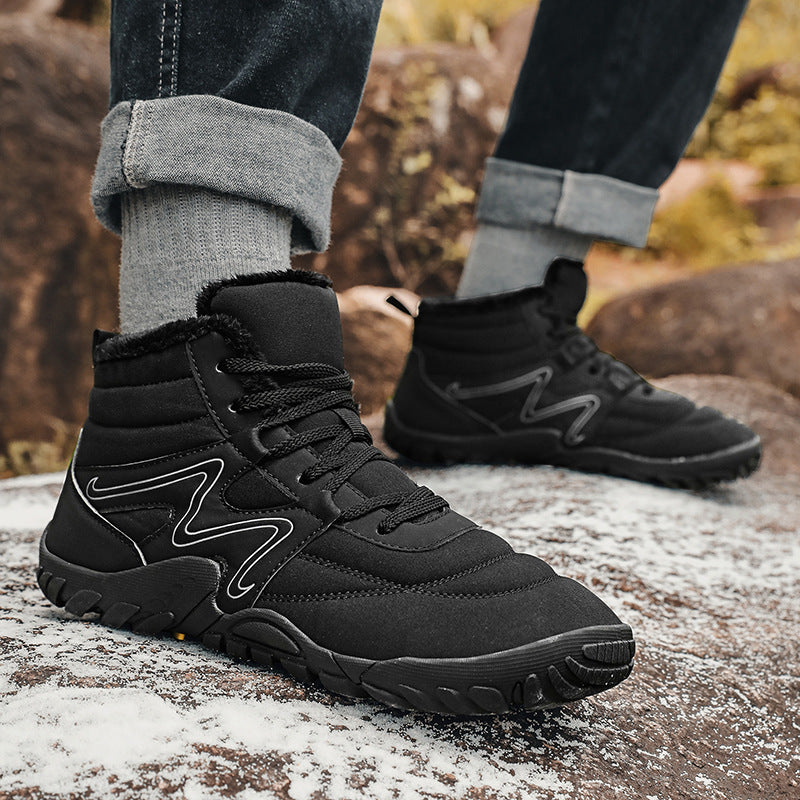 Damen Hohe Wintersneaker mit isolierender Innenausstattung und rutschfester Sohle