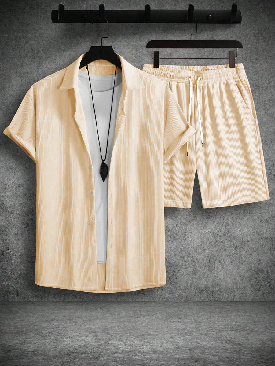 Damen lässiges Freizeit-Set mit strukturiertem Design
