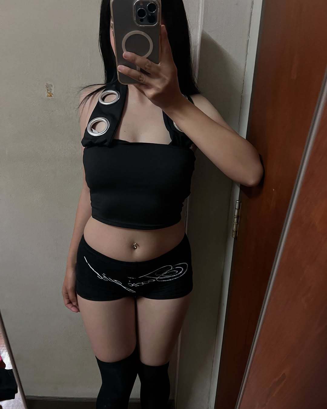 Damen Sportliches Top mit verstellbaren Riemen R&B