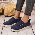 Damen Bequeme Sneakers mit verstellbaren Riemen und dämpfender Sohle R&B