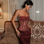 Damen Korsettkleid mit elegantem, fließendem Rock R&B