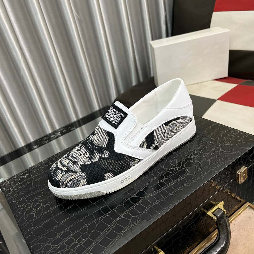 Damen Slip-On Sneakers mit kreativem Motiv und ergonomischem Komfort R&B